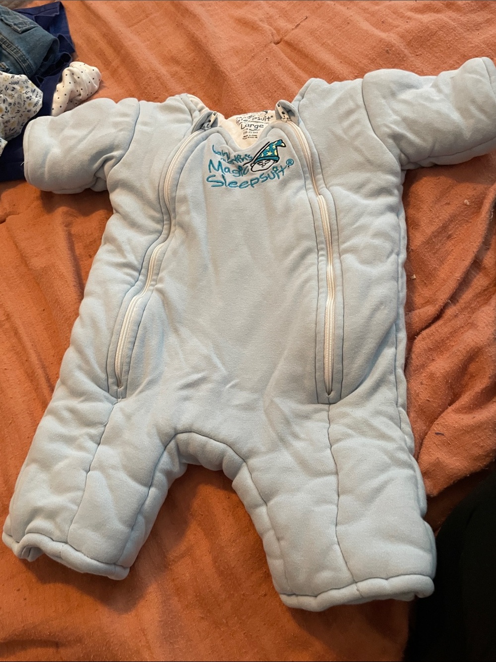 Light Blue Infant Sleep Suit - Magic Merlin